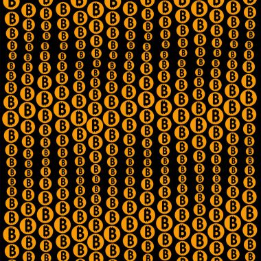 Internet para 3 Bitcoin işareti simgesi