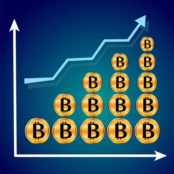 Значок биткойна для интернет-денег 2 — стоковый вектор