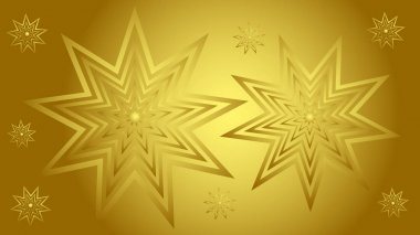 Yıldız ile altın arka plan