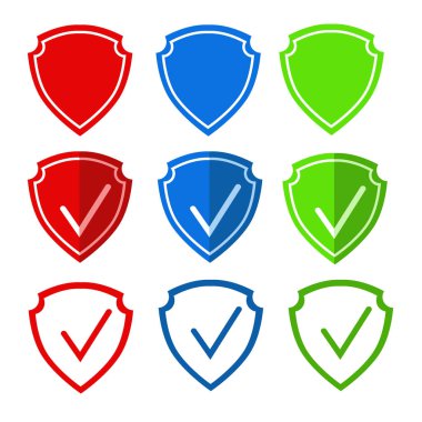 Mobil uygulamalar ve web için Koruma Kalkanı simgesi sembolize