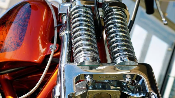 Klassieke Amerikaanse Moto Chopper — Stockfoto