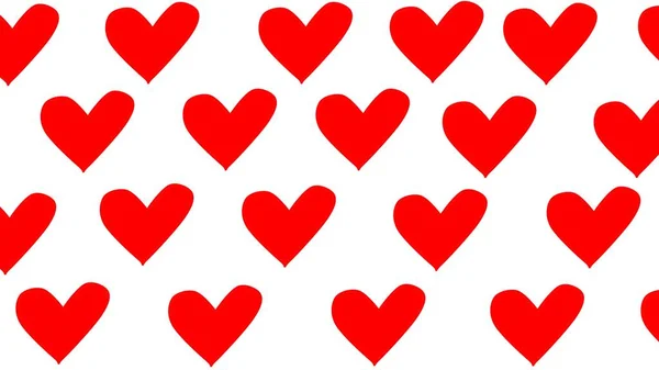 Bakgrund Illustration Flera Upprepningar Liknande Röda Kärlek Hjärtan Avstånd Och — Stockfoto
