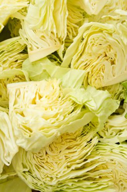 yemek pişirmek için hazırlanan lahana arka plan