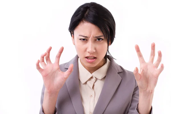 Angry business woman — Stock Photo, Image