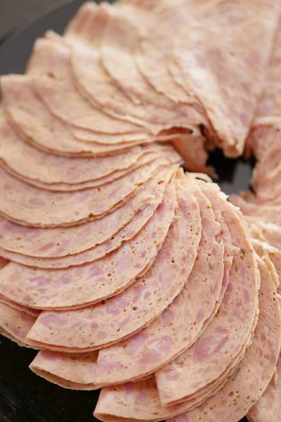 sliced ham, cold cut food