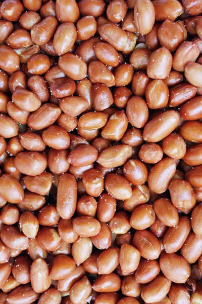 Gesalzene ungeschälte Erdnüsse, Lebensmittel oder Snacks Hintergrund Nahaufnahme — Stockfoto