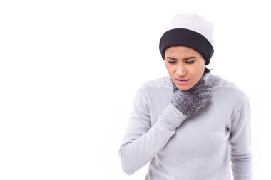 hasta kadın boğaz acı