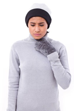 hasta kadın boğaz acı