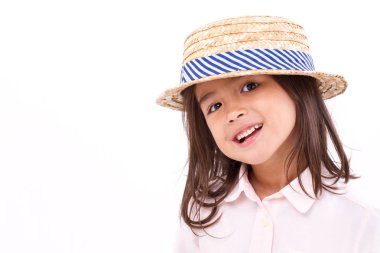 sevimli, mutlu, gülümseyen kadın Asyalı beyaz kız