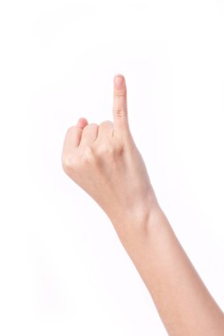 küçük parmak kadar gösterilen el