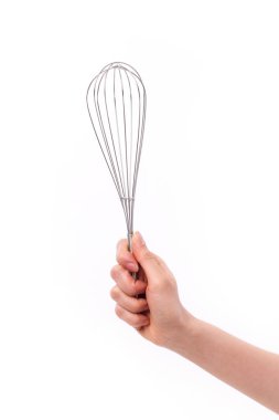 Bıyık, mutfak malzemesi tutan baker veya Şef el