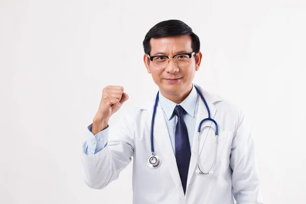 Confident strong successful male doctor — Stock Photo, Image