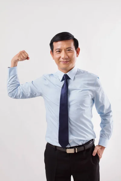 Sterke, zelfbewuste, succesvolle zakenman corporate leider — Stockfoto