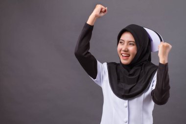 başarılı emin mutlu Müslüman hemşire