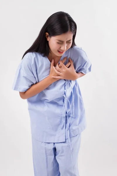 Paciente que sufre de un ataque al corazón — Foto de Stock