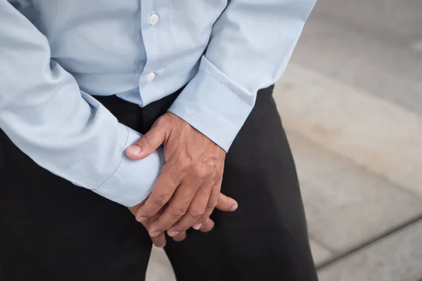 Hombre enfermo cáncer de próstata, prematuro, eyaculación, fertilidad, problema de vejiga —  Fotos de Stock