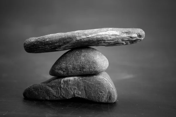 Macro pedras cena, zen como conceitos — Fotografia de Stock