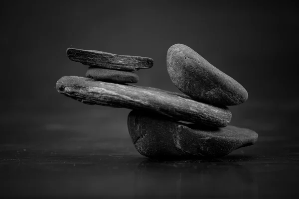 Makró kövek jelenet, mint a fogalmak zen — Stock Fotó