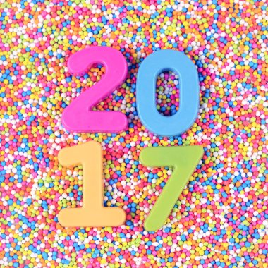 Mutlu yeni yıl 2017 arka plan