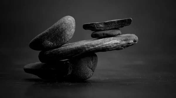 Escena de piedras macro, zen como conceptos — Foto de Stock