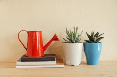 Ahşap masa üzerinde kapalı bitki