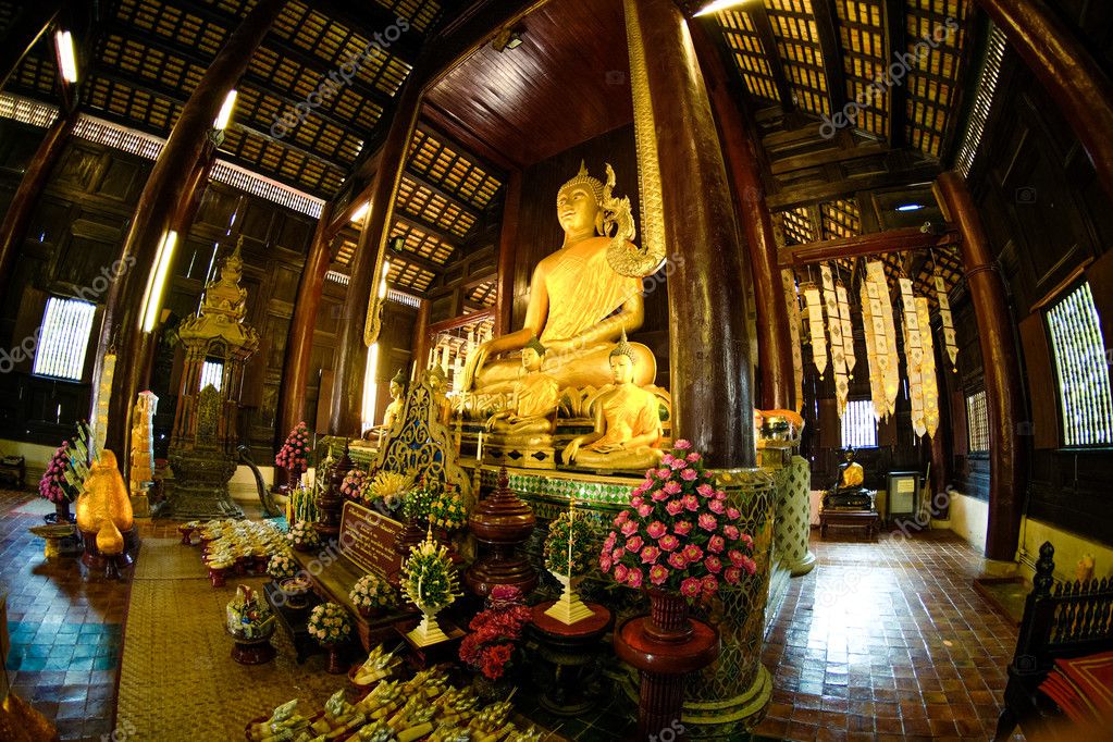 Templo de Wat Phan Tao de Chiang Mai Tailandia Fotos Templo de Wat Phan Tao de Chiang Mai Tailandia Fotos