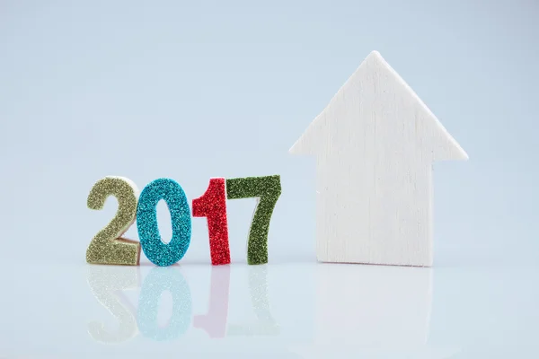 Frohes neues Jahr 2017 Hintergrund mit Filtereffekt Retro-Jahrgang — Stockfoto