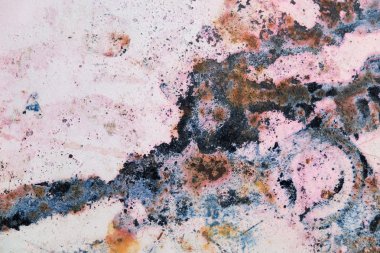 Paslı metal doku yakın çekim yıpranmış. Eski demir yüzey ile