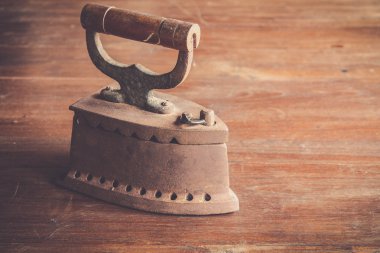 Filtre etkisi retro vintage tarzı ile kömür demir