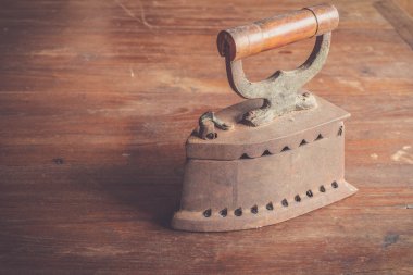 Filtre etkisi retro vintage tarzı ile kömür demir