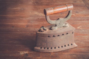 Filtre etkisi retro vintage tarzı ile kömür demir