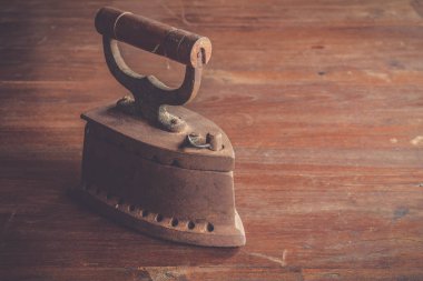 Filtre etkisi retro vintage tarzı ile kömür demir