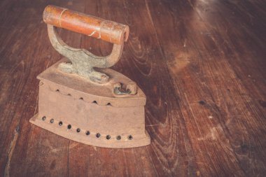 Filtre etkisi retro vintage tarzı ile kömür demir