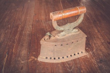 Filtre etkisi retro vintage tarzı ile kömür demir