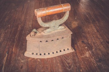 Filtre etkisi retro vintage tarzı ile kömür demir