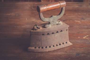 Filtre etkisi retro vintage tarzı ile kömür demir