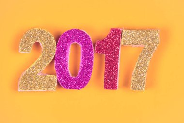 Mutlu yeni yıl 2017 arka plan filtre etkisi retro vintage ile 