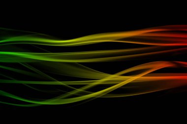 soyut arka plan duman eğrileri ve dalga reggae renkler yeşil, y