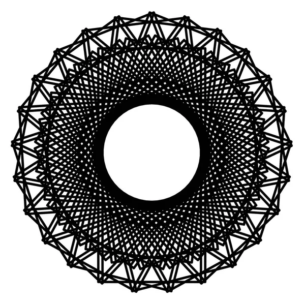 抽象的な幾何学的図形、星と c の未来的な波状フラクタル — ストック写真