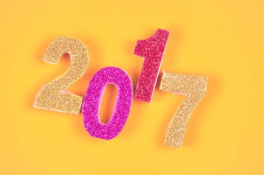 Mutlu yeni yıl 2017 arka plan filtre etkisi retro vintage ile 