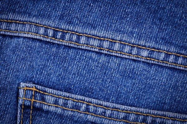 Texture of blue jeans background — Stock Photo, Image