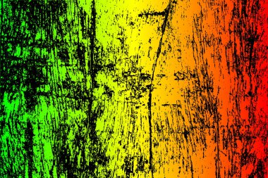 Soyut grunge çizilmiş doku arka plan boyalı. Eps10 vektör çizim reggae renkler yeşil, sarı, kırmızı