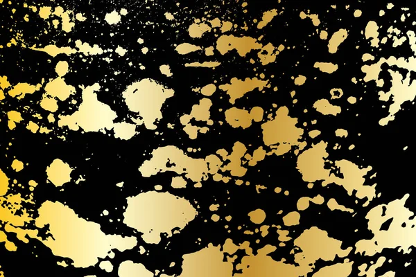 Textura pozadí zlatý grunge malované ilustrace poškrábaný .vector pro design — Stockový vektor