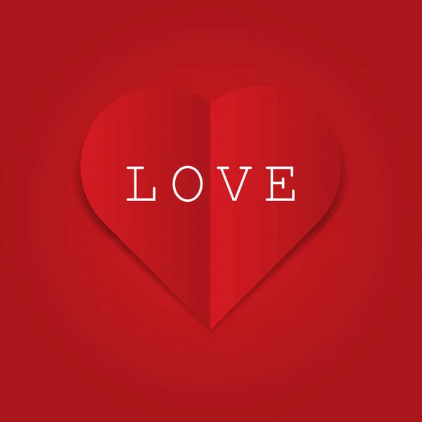 Kalp şekli vektör simge arka plan eps 10. Basit kırmızı Sevgililer işareti simgesi — Stok Vektör