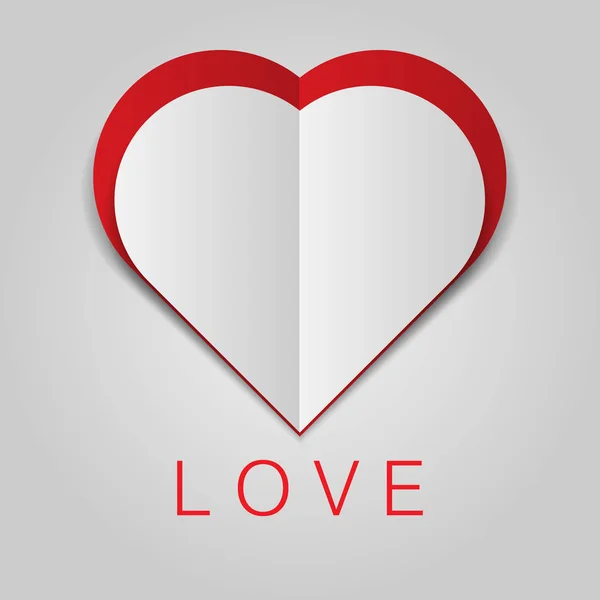 Corazón forma vector icono fondo eps 10. Signo de San Valentín rojo simple símbolo — Vector de stock