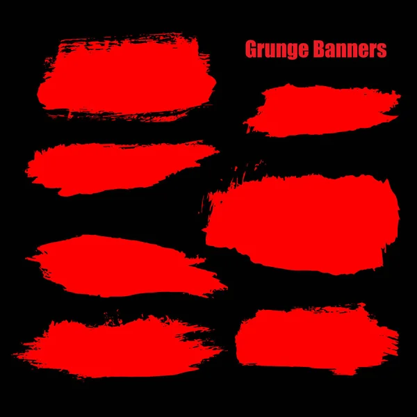 Ensemble de modèle vectoriel de style Grunge Halloween fond avec des plaques de sang pour la promotion — Image vectorielle