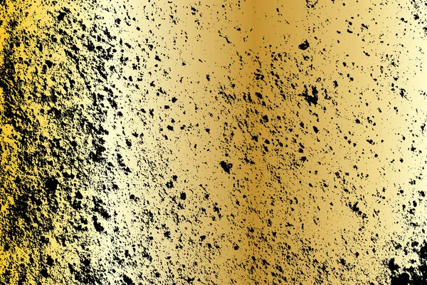 Gold Grunge Hintergrund Textur gemalt zerkratzt .Vektor Illustration für Design — Stockvektor