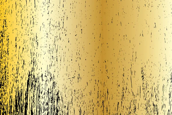 Gold grunge background texture painted scratched .vector illustration for design — Stock Vector