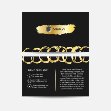 arka plan afiş düz vektör modern kartvizit tasarımı şirket tanıtımı için