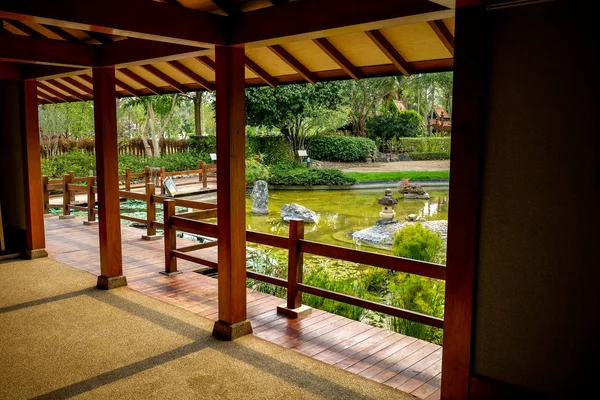 ağaç bahçe Japonya tarzı